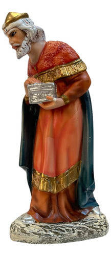 Juego De Reyes Magos 23cm Pasta Cerámica