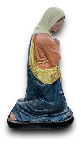 Misterio Antiguo Jose Y Maria Acabado Fino 35cm