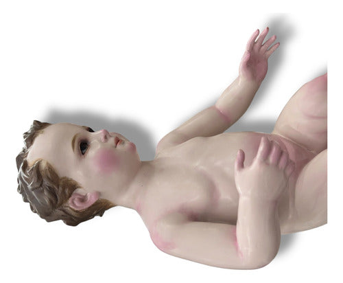 Niño Dios O Niño Jesús En Terminado Fino Bruñido 50cm