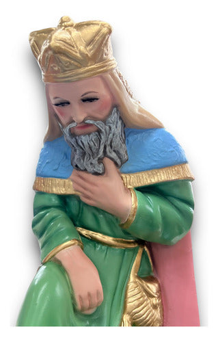 Juego De Reyes Magos 35cm Pasta Cerámica