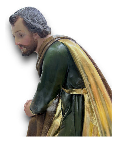 Misterio Antiguo Jose Y Maria Acabado Fino 35cm