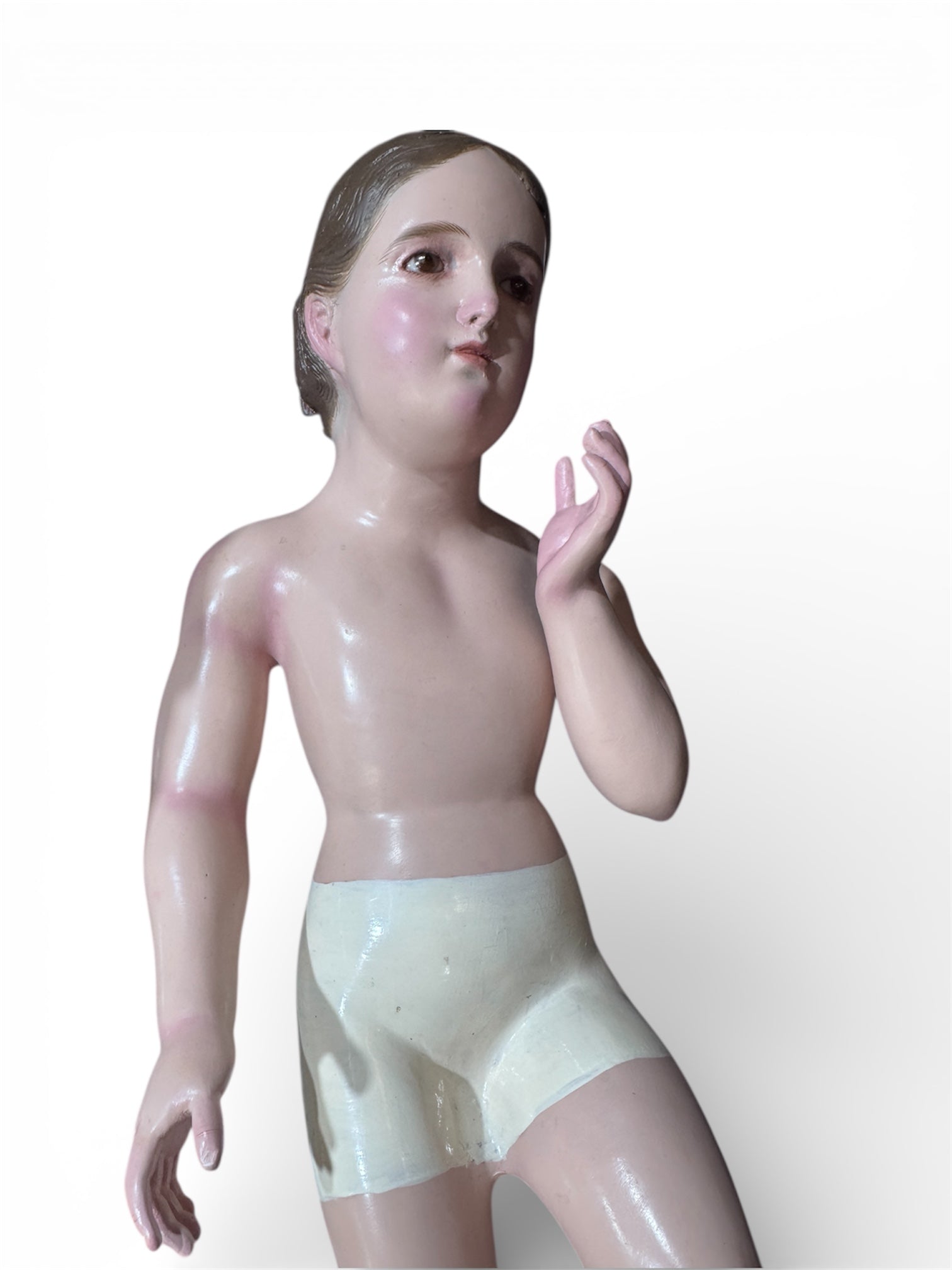 Divina Infantita modelo Antiguo óleo Bruñido 49cm