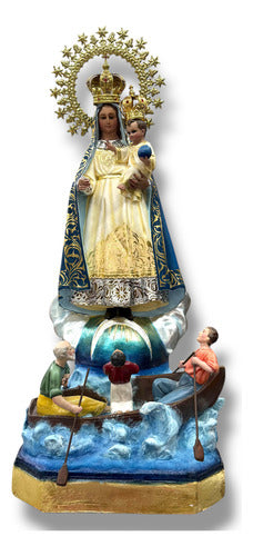 Nuestra Señora De La Caridad Del Cobre Fina Y Accesorio 78cm