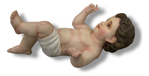 Niño Dios Talla En Madera De Cedro Rojo 22cm