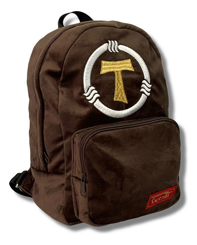 Mochila Mini Sacristía Bordada Franciscana Sacrimochila
