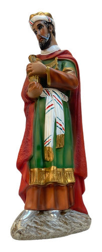 Juego De Reyes Magos 23cm Pasta Cerámica