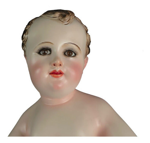 Niño Dios 41cm Policromía Al Óleo
