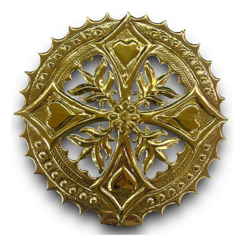 Aureola Baño De Oro 30 Cm Diámetro Para Imagenes Religiosas