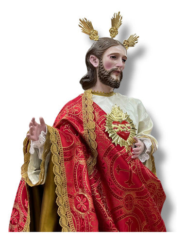 Sagrado Corazón De Jesús  119cm Imagen Para Vestir