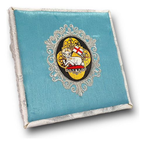 Palia Litúrgica Bordada Pintada A Mano Sacristia Cordero