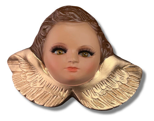 Angelito O Querubín Elaborado En Cerámica 12 X 8cm