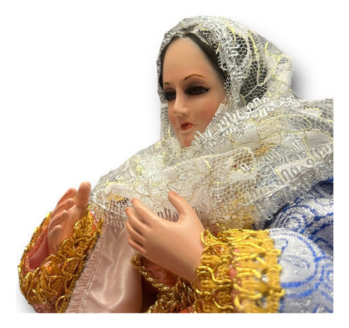 José Y María Jornada Imágenes De Vestir Talla En Madera 30cm