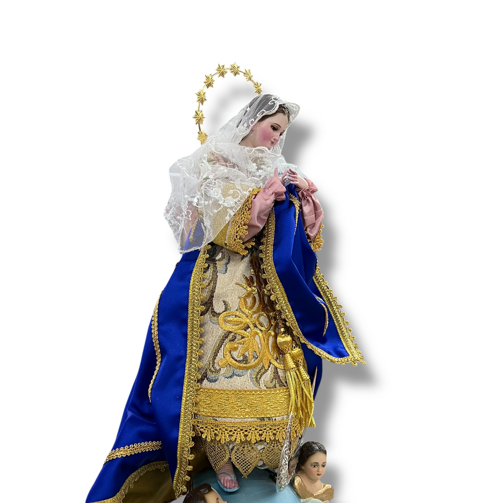 Inmaculada Concepcion De Maria O Purisima Terminado Bruñido y Articulada 60cm