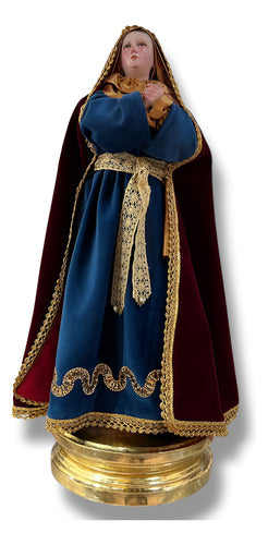 Virgen De Los Dolores Para Vestir Talla En Madera 50cm