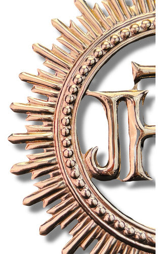 Aureola 14.5cm Para Imágenes De Jesús En Baño De Oro