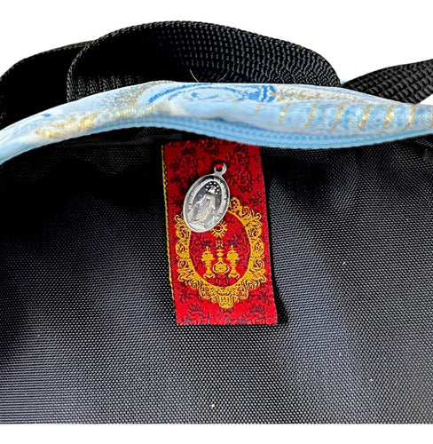 Mochila Guadalupana Mini Brocado Litúrgico