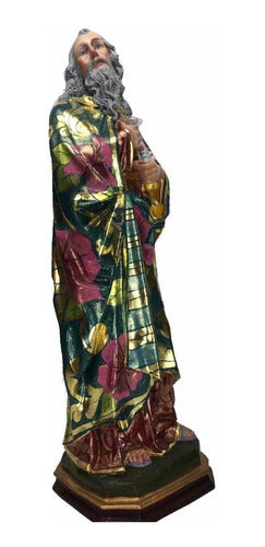San Pablo De Tarso 83cm Óleo Y Hoja De Oro