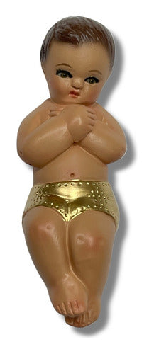 Niños Dios Manitas Al Pecho Pasta Fina 10cm