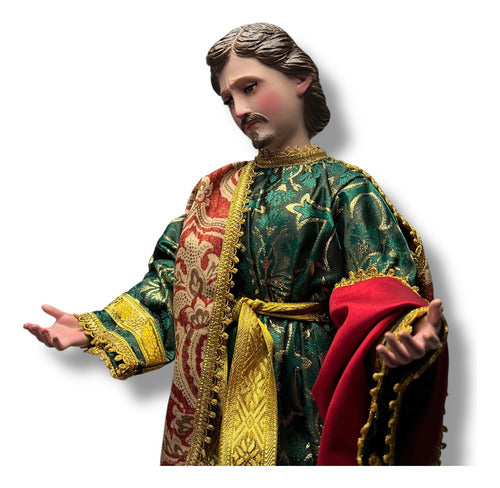 San Juan Evangelista Para Vestir, Articulado Y Bruñido 65cm
