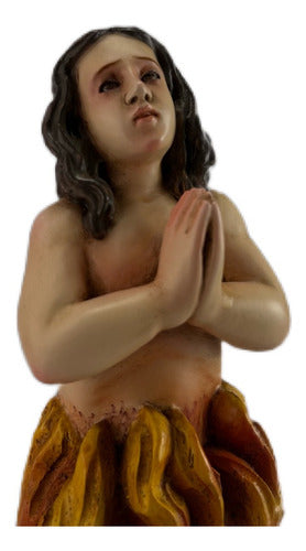 Ánima Del Purgatorio 18cm Talla En Madera