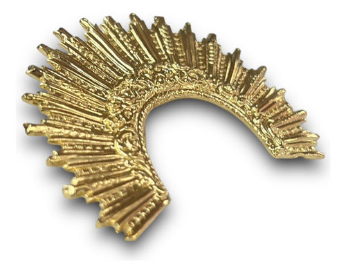 Resplandor Para Virgen De Los Dolores #3 Chapa De Oro