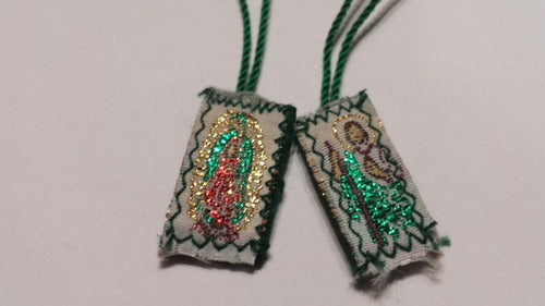 Docena Escapulario Mini Virgen De Guadalupe Y Otras Imágenes