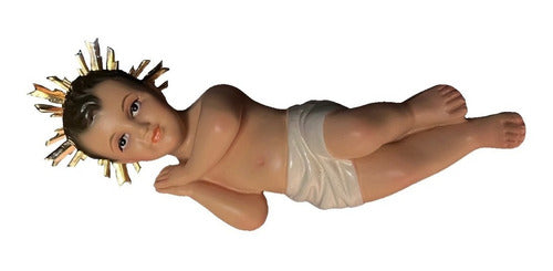 Niño Dios De Belén 15cm Con Aureola