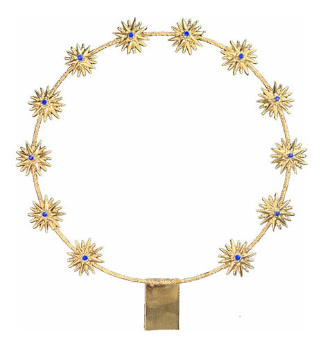 Aureola 12 Estrellas 31cm Latón