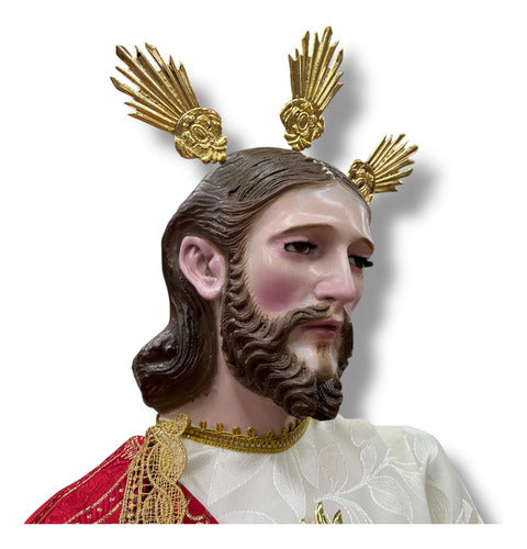 Sagrado Corazón De Jesús  119cm Imagen Para Vestir
