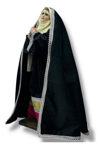 Virgen De Los Dolores 52cm  Imagen Para Vestir