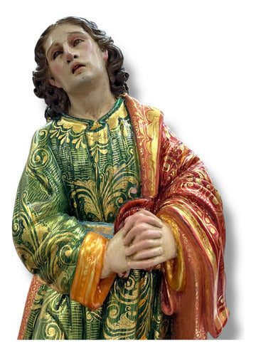 Calvario Tallado En Madera Decorado Con Oro Fino 77cm