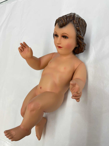 Niño Dios Tallado En Cedro 30cm