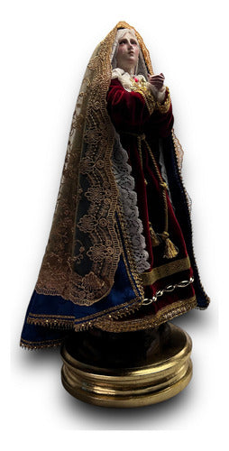 Virgen De Los Dolores Para Vestir Talla En Madera 50cm