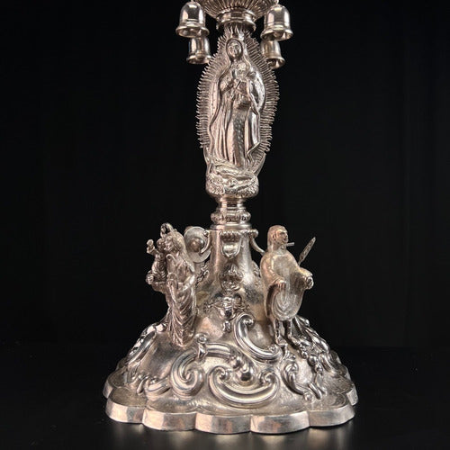 Caliz De Plata Pieza Única Cincelado A Mano 28cm