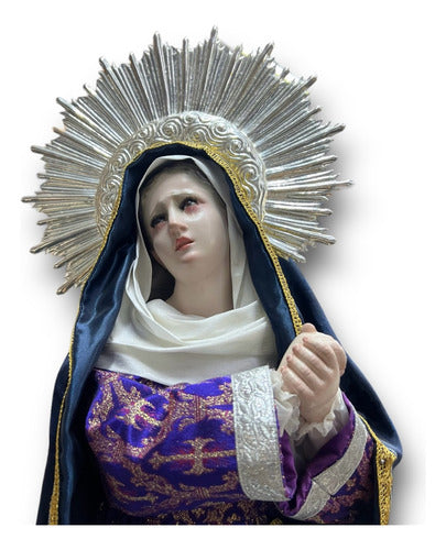 Resplandor #7  Niquelado Virgen De Los Dolores