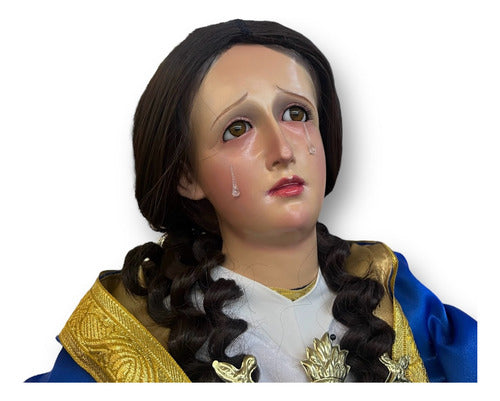 Cabellera Sintética Para Imágenes Religiosas 110cm