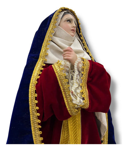 Virgen De Los Dolores 52cm  Imagen Para Vestir