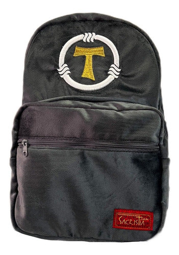 Mochila Sacristía Bordada Franciscana