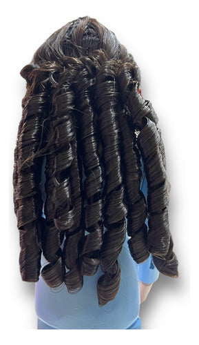 Cabellera Sintética Para Imágenes Religiosas 40cm