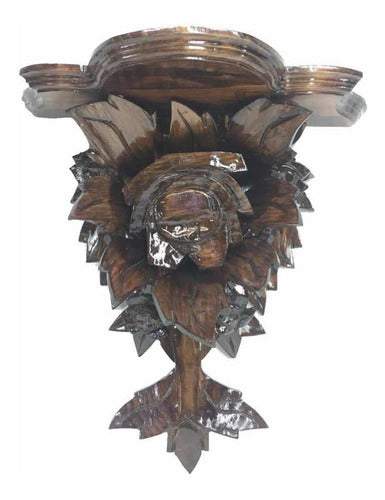 Repisa Tallada En Madera Mediana 46 X45 X 21