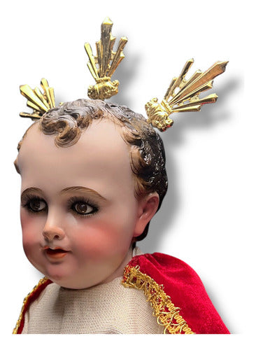 Niño Dios O Niño Jesús 62cm Policromía Al Óleo