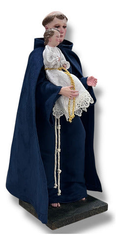 Figura San Antonio De Padua 40cm Para Vestir Y Bruñido