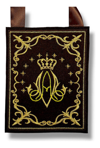 Escapulario Virgen Del Carmen Mediano 8.5cm X 11cm