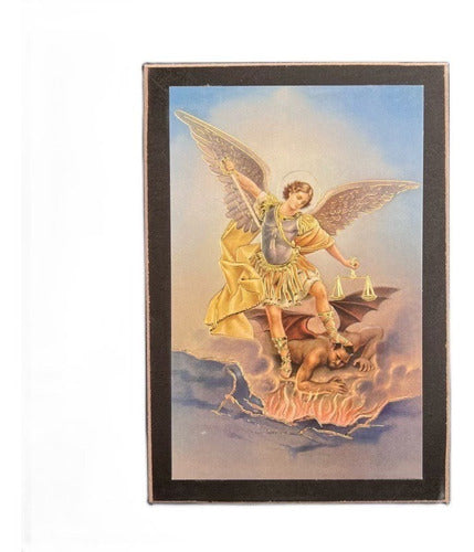 Cuadros De San Miguel Arcángel 16cm 5 Piezas