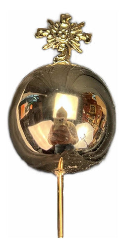 Orbe Para Imágenes Religiosas Bañado En Oro 10cm Altura