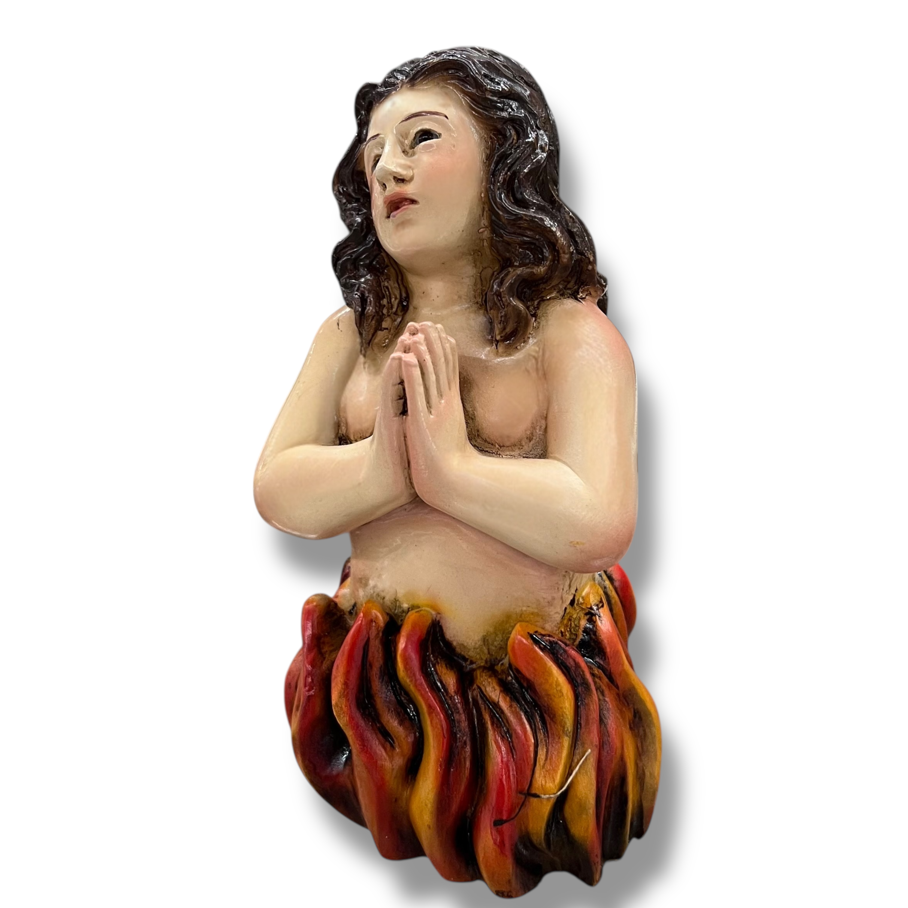 Set de tres animas del Purgatorio 15cm Anima