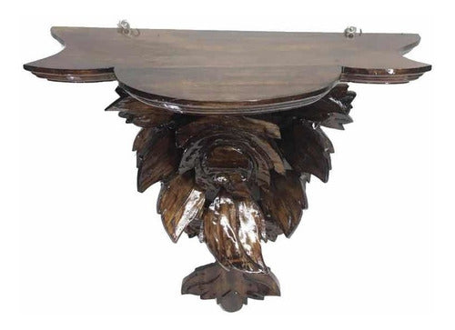 Repisa Tallada En Madera Mediana 46 X45 X 21