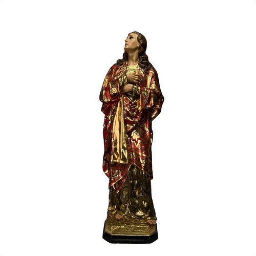 San Juan Evangelista De 101cm Policromado Y Estofado En Oro