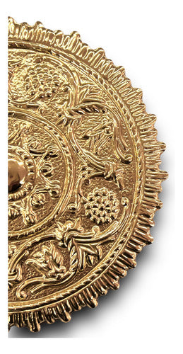 Aureola Barroca Baño De Oro Para Imagenes Religiosas 15.5cm