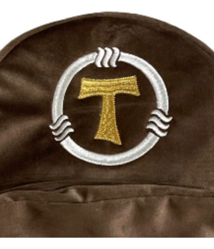 Mochila Sacristía Bordada Franciscana